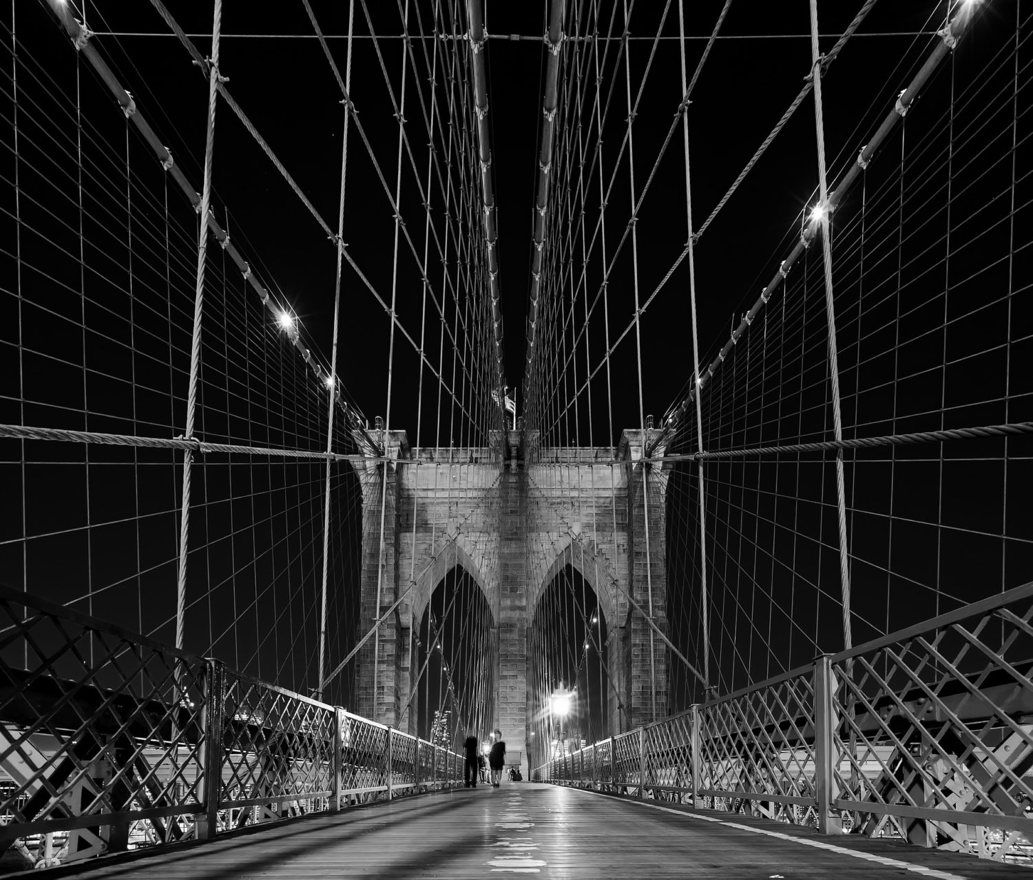 One oft most beautiful bridges in the world - the Brooklyn Bridge